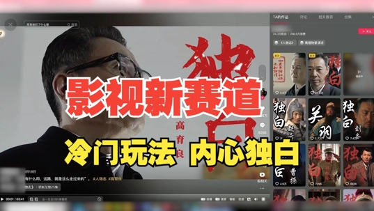 最新影视解说玩法，人物独白，30天涨粉24万+，全流程拆解【揭秘】-优优云网创