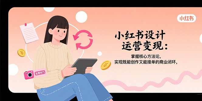 （15636期）小红书设计运营变现：掌握核心方法论，实现既能创作又能接单的商业闭环-优优云网创