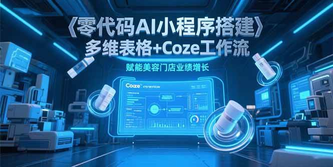 （15239期）零代码AI小程序搭建，多维表格+Coze工作流，赋能美容门店业绩增长-优优云网创