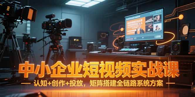 （15249期）中小企业短视频实战课，认知+创作+投放，矩阵搭建全链路系统方案-优优云网创
