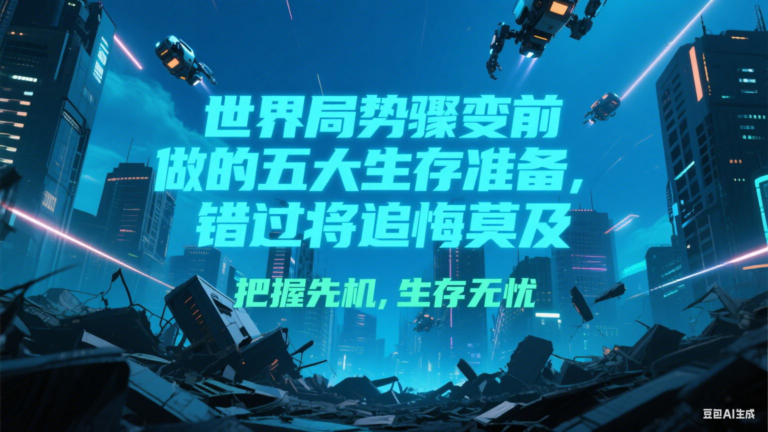 付费文章《世界局势骤变前必做的五大生存准备，错过将追悔莫及》-优优云网创