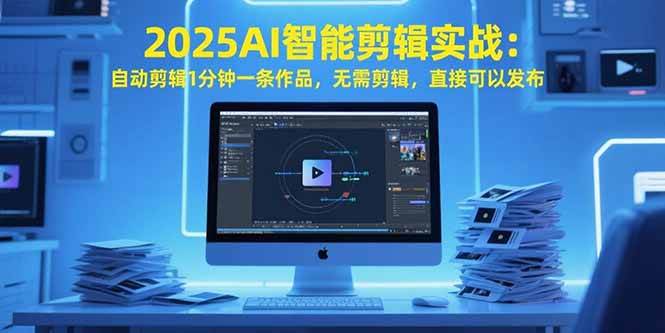 （15504期）2025AI智能剪辑实战：自动剪辑1分钟一条作品，无需剪辑，直接可以发布-优优云网创
