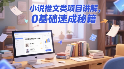 小说推文类项目讲解，0 基础速成秘籍-优优云网创