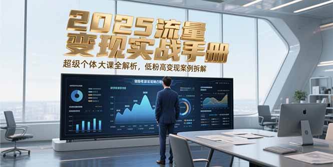 2025流量变现实战手册，超级个体大课全解析，低粉高变现案例拆解-优优云网创