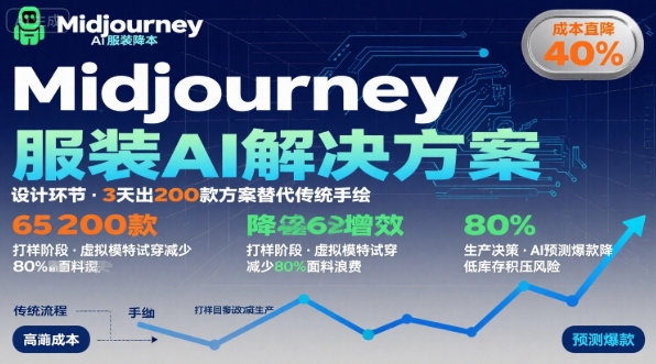 AI在服装领域的运用，使用midjourney做服装辅助企业降低成本-优优云网创
