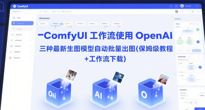 ComfyUI 工作流使用 OpenAI 三种最新生图模型自动批量出图(保姆级教程+工作流下载)-优优云网创