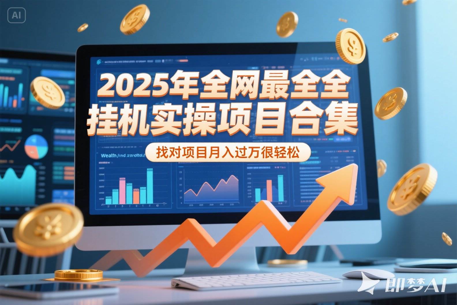 （15303期）2025年挂机实操项目实操演练，挂机类型，AI直播类型，轻资产创业类型…-优优云网创
