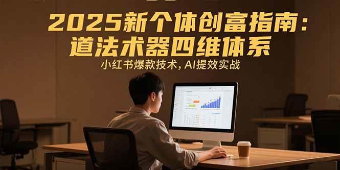 （15477期）2025新个体创富指南：道法术器四维体系，小红书爆款技术，AI提效实战-优优云网创