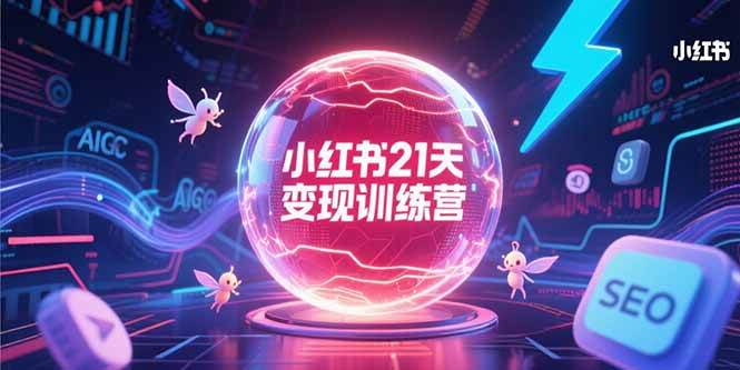 （15328期）小红书21天变现训练营，AIGC工具高效应用，SEO优化核心技巧-优优云网创
